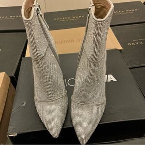 Steve Madden Silver Heeled Boots